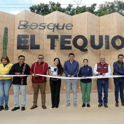 Renueva Gobierno de Oaxaca el Parque “Bosque El Tequio” tras 30 años de abandono